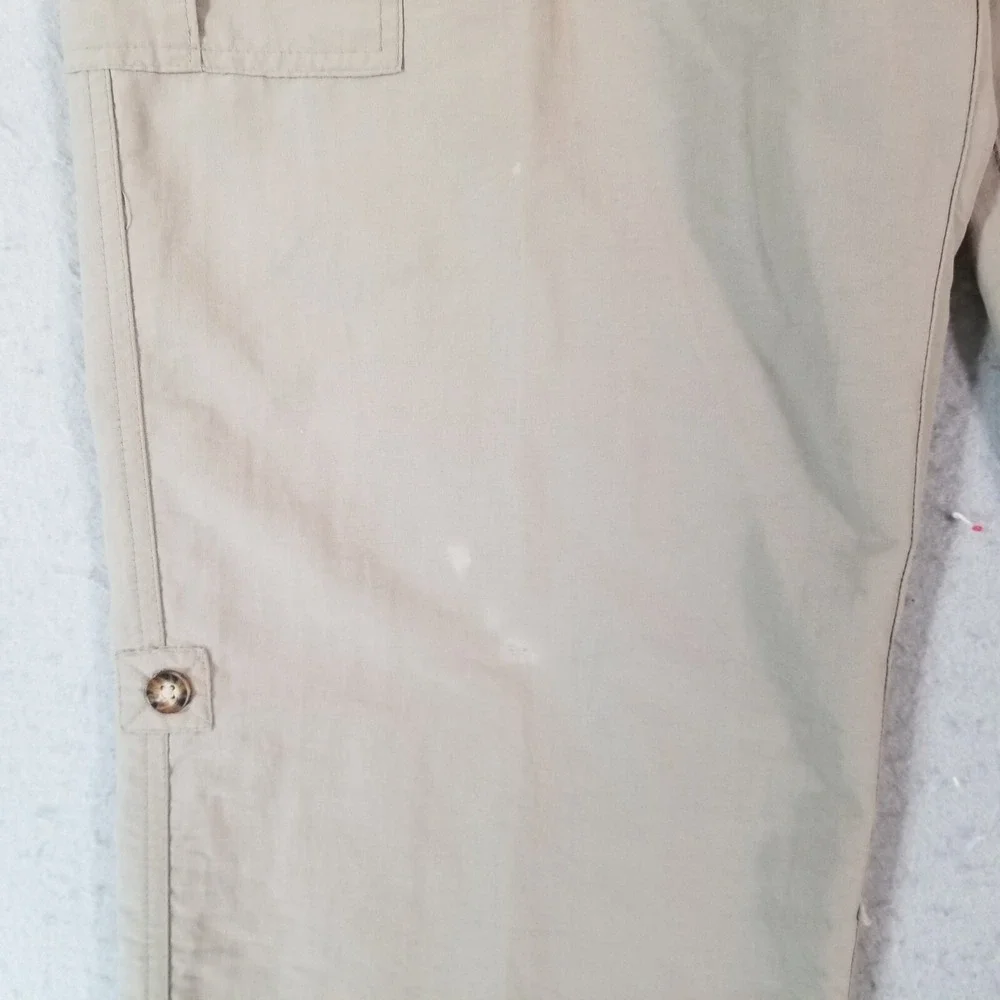 The North Face cargo pants men's 36x32 beige lightweight nylon outdoor
